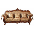 Solid wood cheap royal living room sofa